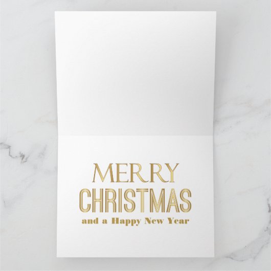 Weihnachtsdorf Weihnachten Frohe Weihnachtsgrüße Karte (Innenseite)