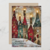 Weihnachtsdorf Weihnachten Jahreszeit Grüße (Vorne/Hinten)