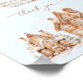 Weihnachtsdorf Winter Baby Duschdusche Windeln Raf Poster (Ecke)