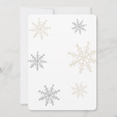 Weihnachtsdorf Winter Baby Dusche Einladung (Rückseite)