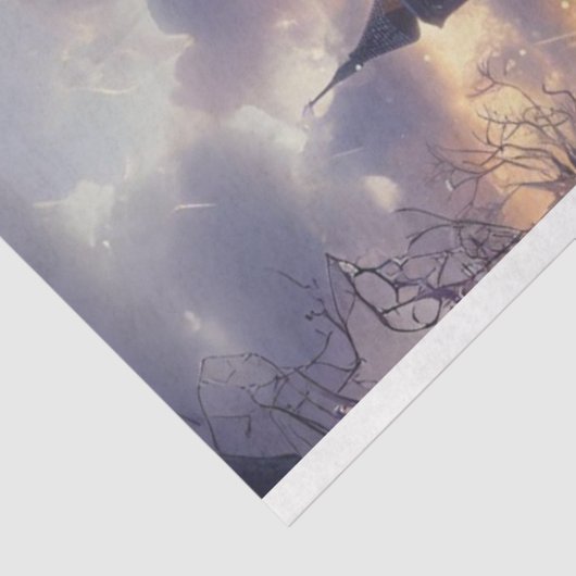 Weihnachtsdorf Winter Wonderland #1 Decoupage Seidenpapier (Ausschnitt)