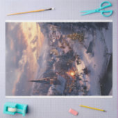 Weihnachtsdorf Winter Wonderland #3 Decoupage Seidenpapier (Basteln)