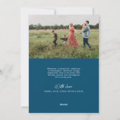 Weihnachtsdorf Zwei Fotos Weihnachtskarte Feiertagskarte (Rückseite)