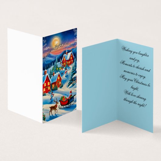 Weihnachtsdörfchen (Innenseite und Außenseite)