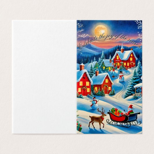 Weihnachtsdörfchen (Außenseite Aufgefaltet)