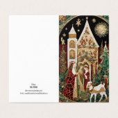 Weihnachtsdörfchen Mosaik gebrochenes Glas (Außenseite Aufgefaltet)