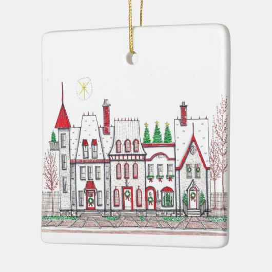 Weihnachtsdörfchen - Ornament (Links)