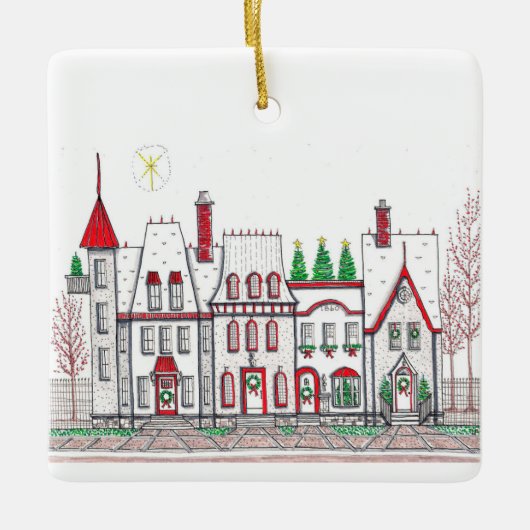 Weihnachtsdörfchen - Ornament (Vorderseite)