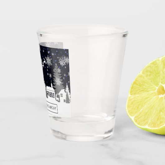 Weihnachtsdörfchen-Schiebeglas Schnapsglas (Rechts)