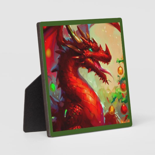 Weihnachtsdrache 1 fotoplatte (Vorderseite)