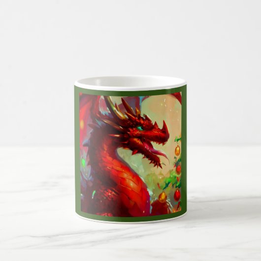 Weihnachtsdrache 1 kaffeetasse (Mittel)