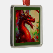 Weihnachtsdrache 1 ornament aus metall (Rechts)