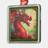 Weihnachtsdrache 1 ornament aus metall (Links)