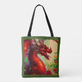 Weihnachtsdrache 1 tasche (Rückseite)