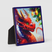 Weihnachtsdrache 2 fotoplatte (Vorderseite)