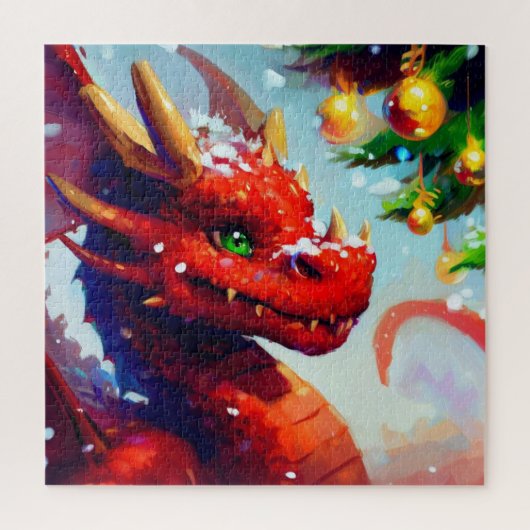 Weihnachtsdrache (2) puzzle (Vertikal)