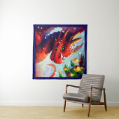 Weihnachtsdrache 2 wandteppich (Beispiel (Horizontal))