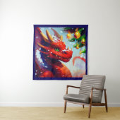 Weihnachtsdrache 2 wandteppich (Beispiel)