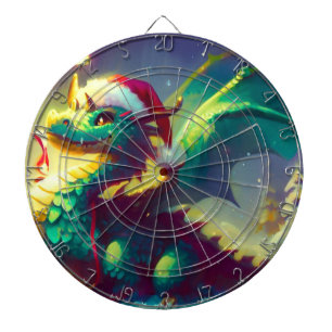 Weihnachtsdrache (3) dartscheibe