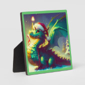 Weihnachtsdrache 3 fotoplatte (Vorderseite)