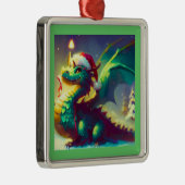 Weihnachtsdrache 3 ornament aus metall (Rechts)