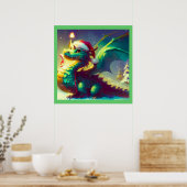 Weihnachtsdrache 3 poster (Küche)
