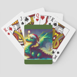 Weihnachtsdrache (3) spielkarten