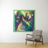 Weihnachtsdrache 3 wandteppich (Beispiel (Horizontal))