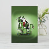 Weihnachtsdrache Feiertagskarte (Stehend Vorderseite)