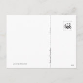 Weihnachtsdrache Feiertagspostkarte (Rückseite)