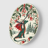 Weihnachtsdrache                                   große wanduhr (Winkel)