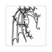 Weihnachtsdrache Gummistempel (Prägung)