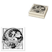 Weihnachtsdrache Gummistempel (Stempel)