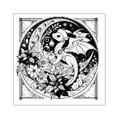 Weihnachtsdrache Gummistempel (Prägung)