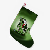 Weihnachtsdrache-Hart treffen Kleiner Weihnachtsstrumpf (Vorderansicht (hängend))
