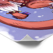 Weihnachtsdrache (kein Text) Poster (Ecke)