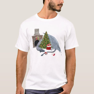 Weihnachtsdrache Mythischer Feiertag T-Shirt
