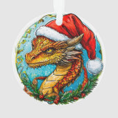 Weihnachtsdrache Ornament (Rückseite)