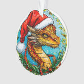 Weihnachtsdrache Ornament (Vorderseite)