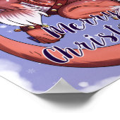 Weihnachtsdrache Poster (Ecke)