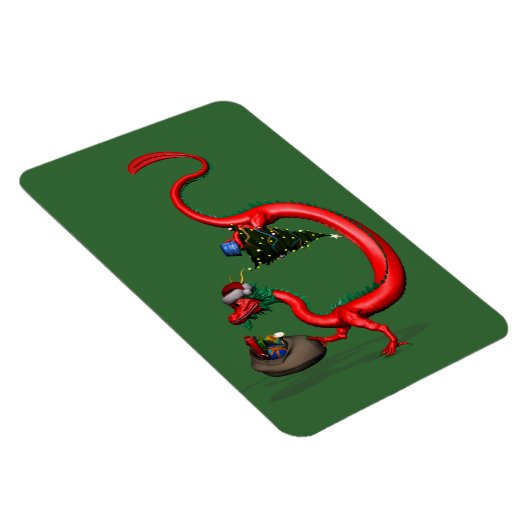 Weihnachtsdrache Santa Magnet (Rechte Seite)