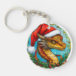 Weihnachtsdrache Schlüsselanhänger