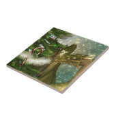 Weihnachtsdrache und -feen fliese (Seite)