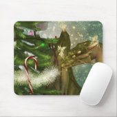 Weihnachtsdrache und -feen mousepad (Mit Mouse)