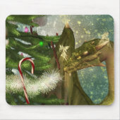 Weihnachtsdrache und -feen mousepad (Vorne)