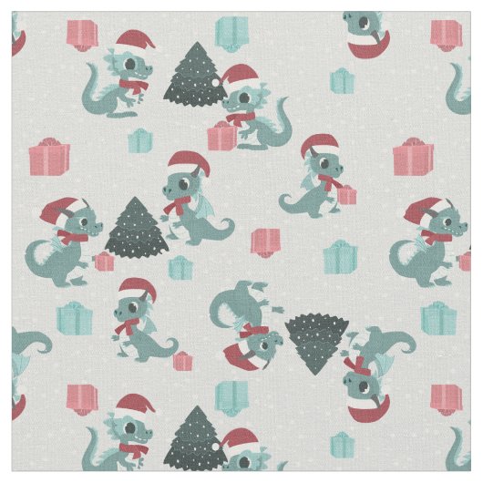 weihnachtsdrache weihnachtsmann winter schnee süß  stoff (Nahaufnahme)