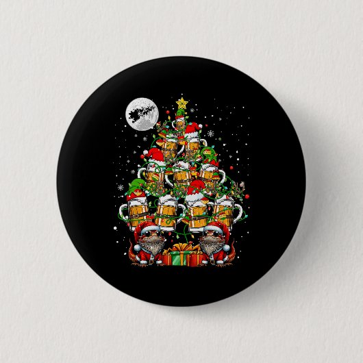 Weihnachtsdrachen und Biergläser Weihnachtsbaum Dr Button (Vorderseite)