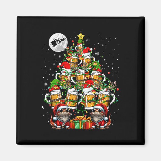 Weihnachtsdrachen und Biergläser Weihnachtsbaum Dr Magnet (Vorne)