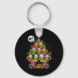 Weihnachtsdrachen und Biergläser Weihnachtsbaum Dr Schlüsselanhänger