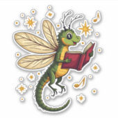 Weihnachtsdrachenfliege Aufkleber (Vorderseite)